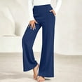 thumbnail image 5 of BODOAO Women's Wide Leg Palazzo Pants 2026 Dressy Casual Lounge Workout Sweatpants High Waisted Loose Trousers for Travel Office Daily Wear Weekend and Vacation Outfits Navy 3XL, 5 of 9