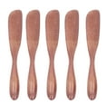 thumbnail image 1 of 5 cuchillos de madera para mantequilla, mermelada, queso, vajilla japonesa para pan, mascarilla facial, color oscuro., 1 of 14