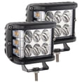 thumbnail image 1 of Led Bar Square Side Pod Amber Strobe Lamp Suv Truck Alloy, 1 of 5