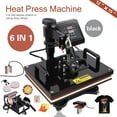 thumbnail image 2 of 6 in 1 Digital Heat Press Machine Transfer Sublimation For T-Shirt/Mug/Hat Plate, 2 of 8