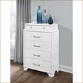 thumbnail image 5 of Chests & Wardrobes | Classic White 6-Drawer Storage Chest | Solid Wood+MDF | White, 5 of 6