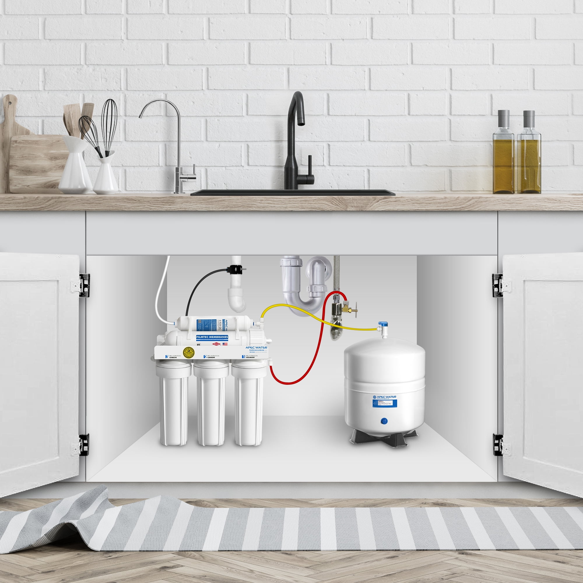 APEC TANK-4 4 Gallon Residential Pre-Pressurized Reverse Osmosis Water Storage Tank