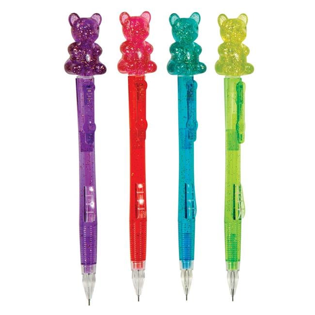 DDI 2347226 Geddes Scented Glitter Gummy Bear Mechanical Pencils 24