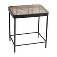 thumbnail image 2 of Benjara Mesh Design Metal Accent Table and Tubular Base, Set of 3, Black, Brown, 2 of 5