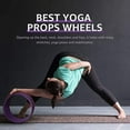 thumbnail image 2 of Overmont Yoga Wheel Set 3 Pack Yoga Foam Roller Perfect for Back Pain Backbends & Stretches Increase Strength & Flexibility, Massage Ball Included, 2 of 7