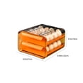 thumbnail image 2 of AYktou 32 Eggs Storage Box, Drawer-Type Egg Holders for Fridge Double Layer Large-Capacity Eggs Storage Tray Stackable Egg Rack, Kitchen Thickened Storage Bin Egg Organizer Container for Household, 2 of 7