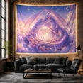 thumbnail image 6 of Dragon Rich Shades With Purple Lavender Its Serpentine, Mystical Fantasy for Space Lovers, Galaxy Room Decor, Valentine's Day Gift, Tapestry Wall Hanging for Bedroom and Dorm, 6 of 7