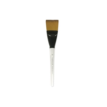 Simply Simmons Short Handle Flat X-Large Soft Synthetic Brush, Multicolor