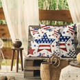 thumbnail image 4 of Independence Day Pillow Covers 16X16 Inch Stripe Star 4th of July Patriotic Memorial Day Decorative Pillow Cases Set of 2 Summer Holiday Throw Pillows Home Decor for Sofa Couch Party Outdoor, 4 of 6