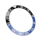 thumbnail image 5 of Anillo de inserción de bisel de reloj azul y negro de 38 mm de diámetro Anillo de inserción de bisel de reloj de pulsera GMT de cerámica con caracteres blancos, 5 of 14