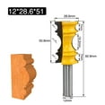 thumbnail image 2 of Large Elaborate Milling Cutter for Chair Rail Molding, Ideal Crown Molding Router Bit Woodworking Tool, 2 of 9