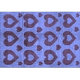 thumbnail image 1 of Ahgly Company Indoor Rectangle Abstract Blue Modern Area Rugs, 2' x 5', 1 of 4