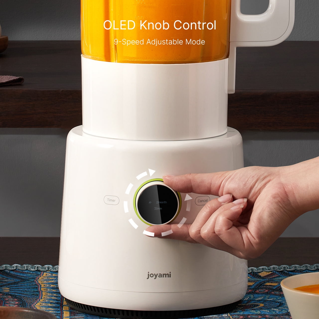 JOYAMI Countertop Food Blender, Hot Soup Maker, Mijia App Control