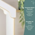 thumbnail image 6 of Guidecraft EdQ Kids' Reading Nook - White: Children's Bookshelf Storage Bench with Cubbies and Bins, 6 of 6