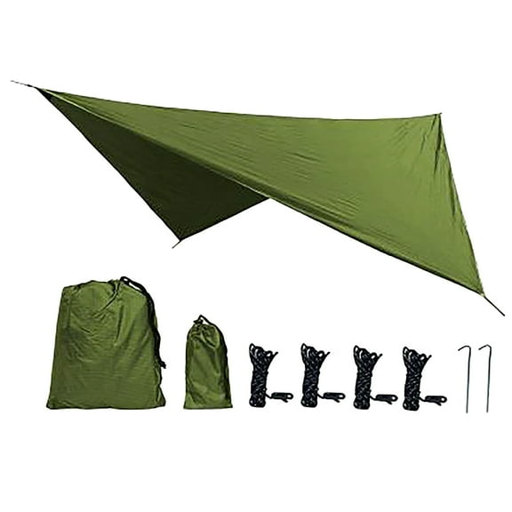 Hammock Rain Fly Camping Tarp Waterproof, Lightweight Backpacking Rain Tarp Shelter for Hiking Outdoor(11.81x9.51 ft)