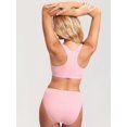 thumbnail image 2 of Sostén MOMANDA sin aros para lactancia con espalda racerback, talla grande, rosa, 2 of 4