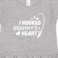 thumbnail image 4 of Inktastic I Hooked Grammy's Heart with Fishing Rod Girls Toddler Dress, 4 of 5