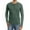 02-Vg-Green, variant on Mens Fashion Casual Front Placket Basic Long Sleeve Henley T-Shirts