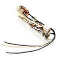 thumbnail image 3 of 2X Chrome 3 Way Wired Loaded Prewired Control Plate Harness Switch Knobs for Guitar Parts,2 x Wired Control Plate,silver, 3 of 8