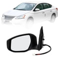 thumbnail image 1 of Reemplazo del espejo lateral izquierdo para NISSAN SENTRA 2013-2015, espejo retrovisor negro, ajuste eléctrico de 5 pines, espejo plegable manual, vidrio calefaccionado, 1 of 1