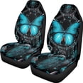 thumbnail image 7 of FOR U DESIGNS Butterfly Dreamcatcher Blue Print 2 Pieces Car Front Seat Cover Elastic Bucket Seat Cover Scratch-Resistant Universal Auto Front Seats Protector Fits for Vehicle SUV Sedan, 7 of 7