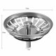 thumbnail image 5 of Juego de 2 tapones para fregadero de cocina de acero inoxidable, filtro universal para fregadero de cocina de 78 mm, tapón de drenaje para fregadero antibloqueo de acero inoxidable, para cocina y bañ, 5 of 5