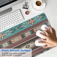 thumbnail image 4 of Long Mouse Pads for Desk,Brown Geometric Triangle Diamond Pattern Desk Mats on Top Of Desks, Desk Mouse Pad Extra Large with 3mm Non-Slip Base and Stitched Edge for Gaming,Office,Work,Home 31.5"x11.8", 4 of 6