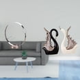 thumbnail image 2 of Portabotellas de vino,Soporte para botellas de vino,soporte para botellas de vino,estante de hierro,Decoración de gabinete de vino tinto de regalo de barra de cocina,estatua de cisne,Figuras, 2 of 8
