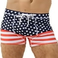 thumbnail image 6 of Dovford Men's Swimwear Swimming Boxer Trunks Briefs Shorts Square Cut Swimsuits, 6 of 6