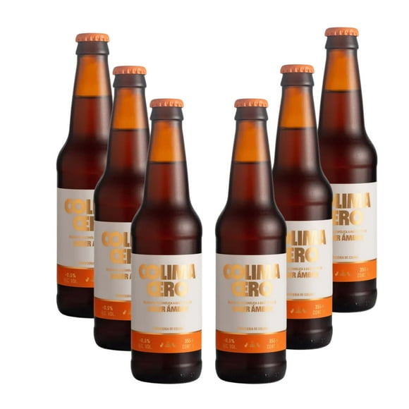 Six Pack Cerveza Colimita Cero Lager Ámbar 355 Ml Colimita Cero Lager Ámbar