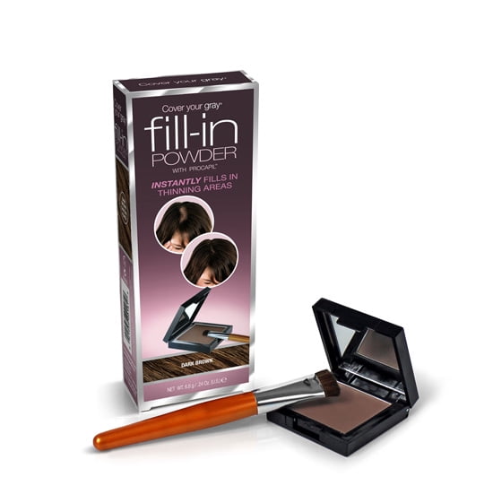 Cover Your Gray Fill in Powder - Dark Brown with Bonus 2-in-1 Brush-in & Root Concealer