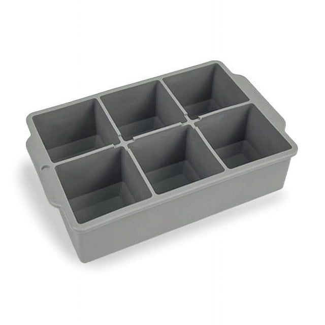 Xihbxyly Juego de Cubiteras, Molde Flexible de 6 Celdas, Cubitera de Silicona Antiadherente, Hielera Duradera y Reutilizable, Ideal para Congelar Bebidas o Preparar Refrigerios, Ideal para El Verano,