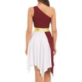 thumbnail image 5 of Vestidos de ballet para mujer, vestidos de baile de alabanza, escote en V, sin mangas, dobladillo irregular, ropa de baile, fiesta de graduación, vestido de danza litúrgica moderna, 5 of 5