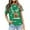 Green, variant on IWRICH Christmas T Shirts Plus Size for Women Round Neck Short Sleeve Tops Holiday Reindeer Printed Loose Casual Tees XL