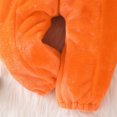 thumbnail image 4 of CUZIBR Baby Boy Halloween Girl Fuzzy Pumpkin Onesie Animal Romper Jumpsuit Hooded Zip Up Long Sleeve Cozy Trick or Treat Clothes,Orange,2-3 Years, 4 of 8