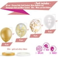 thumbnail image 2 of Confetti Latex Balloons, 60 Pack 12 Inch Birthday Balloons For Party Wedding Bridal Shower Decorations -Gold, 2 of 6