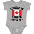 thumbnail image 3 of Inktastic Someone in Canada Loves Me Boys or Girls Baby Bodysuit, 3 of 5