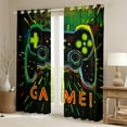 thumbnail image 2 of Castle Fairy Gradient Gamer Black Out Curtains for Boys Girls Women Men,Abstract Gamepads Curtains Pack Of 2 (42X63 Each),Video Game Bedroom Curtains,Breathable Home Decor, 2 of 6
