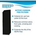 thumbnail image 4 of HQRP 8-pack Active Carbon Pre-filter for FLT22CB4 Replacement GermGuardian AC4300, AC4300BPTCA, PureGuardian AP2200CA Air Purifier, 4 of 7