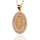 thumbnail image 1 of Joyería religiosa de las mujeres Cobre Micro-incrustaciones Circón Virgen María Colgante Creyente Collar Mujer - D308 BANYUO  Electrónica, 1 of 7