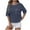 Navy, variant on hotojiny T Shirts for Women Casual Crew Neck Color Block Tunic Tops Loose Half Sleeve Basic Summer Clothes with Pocket