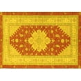 thumbnail image 1 of Ahgly Company Machine Washable Indoor Rectangle Persian Yellow Traditional Area Rugs, 7' x 10', 1 of 4