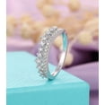 thumbnail image 5 of HeartsAndYou 1.2ct Round Cut Moissanite Engagement Ring for Women Princess Crown Tiara 18k White Gold Over Silver, 5 of 9