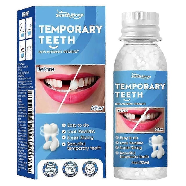 1-3bottle Tooth Repair Granules Temporary Kit Fitting Beads Reusable Moldable False Teeth