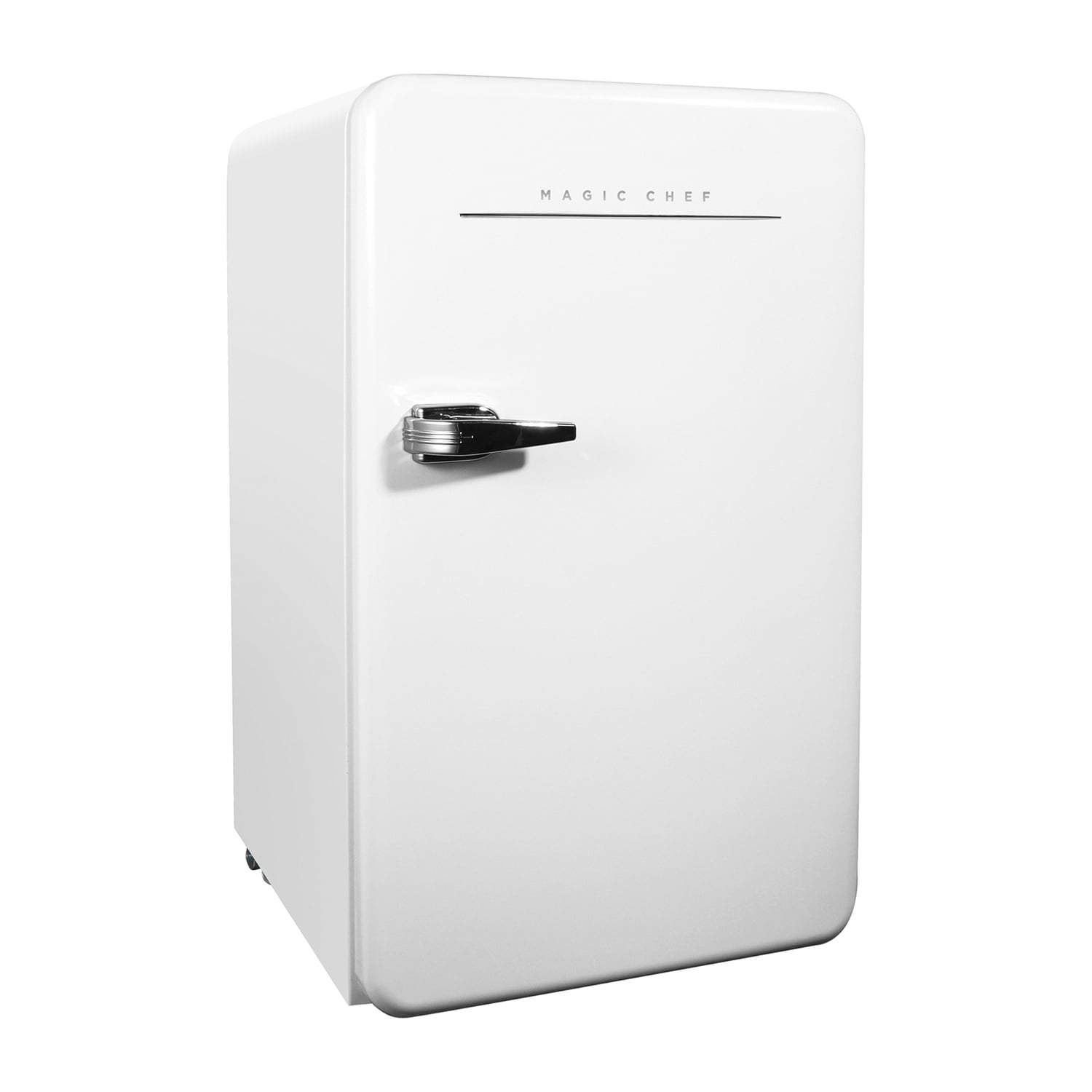Magic Chef 0.7-cu. ft. 700-Watt Retro Countertop Microwave and 3.2-cu. ft. Energy-Star Certified Retro Mini Fridge Kit, White