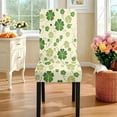 thumbnail image 3 of TSOVTHRID Green Shamrock Leaf Print Tablecloth Stretch Dining Chair Slipcovers Removable Table Cloth Chair Dustproof Cover Furniture Protector for Kitchen St. Patrick's Day Decor, 7 Pcs, 3 of 6