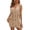Khaki, variant on Deep V Neck Lace Knit Beach Cover Up Dress for Women Sexy Hollow Out Bikini Outerwear with Cut-Out Design, Swimwear Coverup for 2025