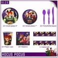 thumbnail image 2 of Hocus Pocus Tableware Set Cups Kit Birthday Plates Party Supplies Decorations Disposable Dinnerware, 2 of 7