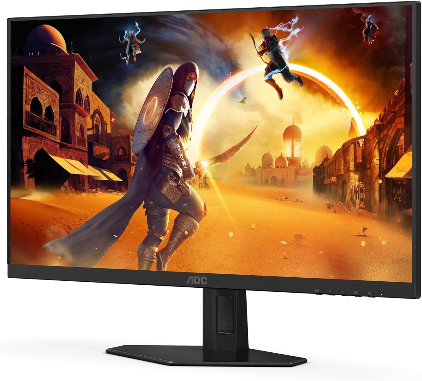 Restored AOC 27G4 27 Inch Gaming Monitor 1920 x 1080 FHD IPS Panel, HDR10, 180Hz, Color Gamut-sRGB 121%, 1ms, G-Sync, HDMI 3.0 and Display Port Connectivity, Height Adjustable Stand (Refurbished)