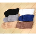 thumbnail image 3 of 1 Pair of Men Coral Fleece Ankle Socks Warm Thick Floor Socks Fluffy Sleep Bed Socks (White), 3 of 5